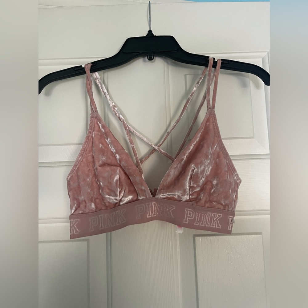 PINK Velvet Bra